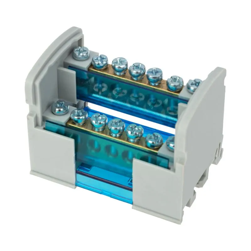 Шина на DIN-рейку в корпусе (кросс-модуль) 2х7 REXANT - Фото 2