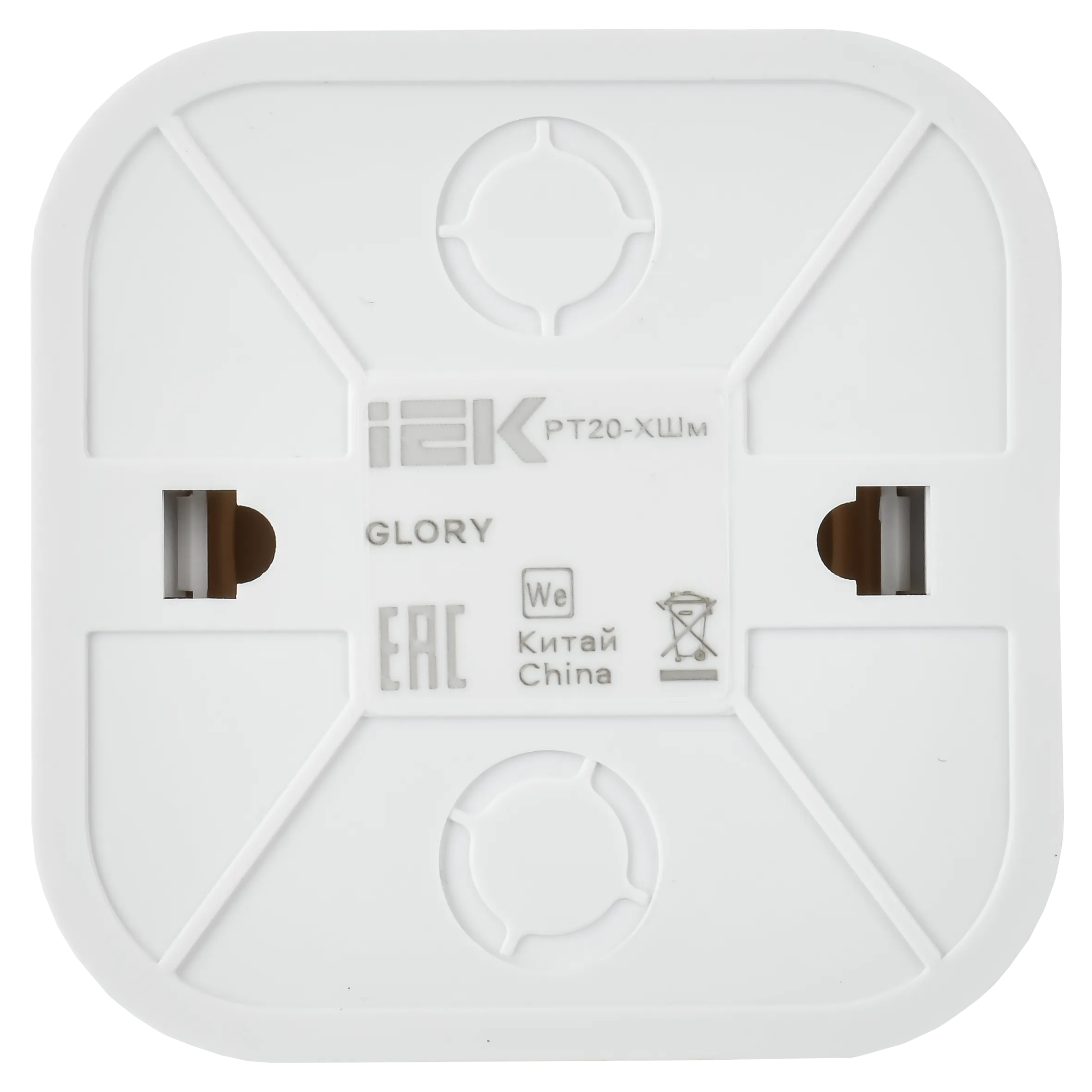 GLORY Розетка для открытой установки телефонная RJ11 РТ20-ХШм шампань матовый IEK - Фото 4