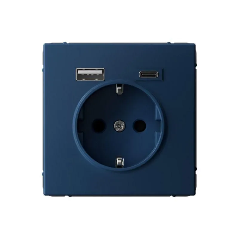 Розетка ArtGallery 16А с 2-мя заряд. устройствами USB A+C 5В/2.4А/3А 2х5В/1.5А механизм аквамарин SE GAL001132 для дома
