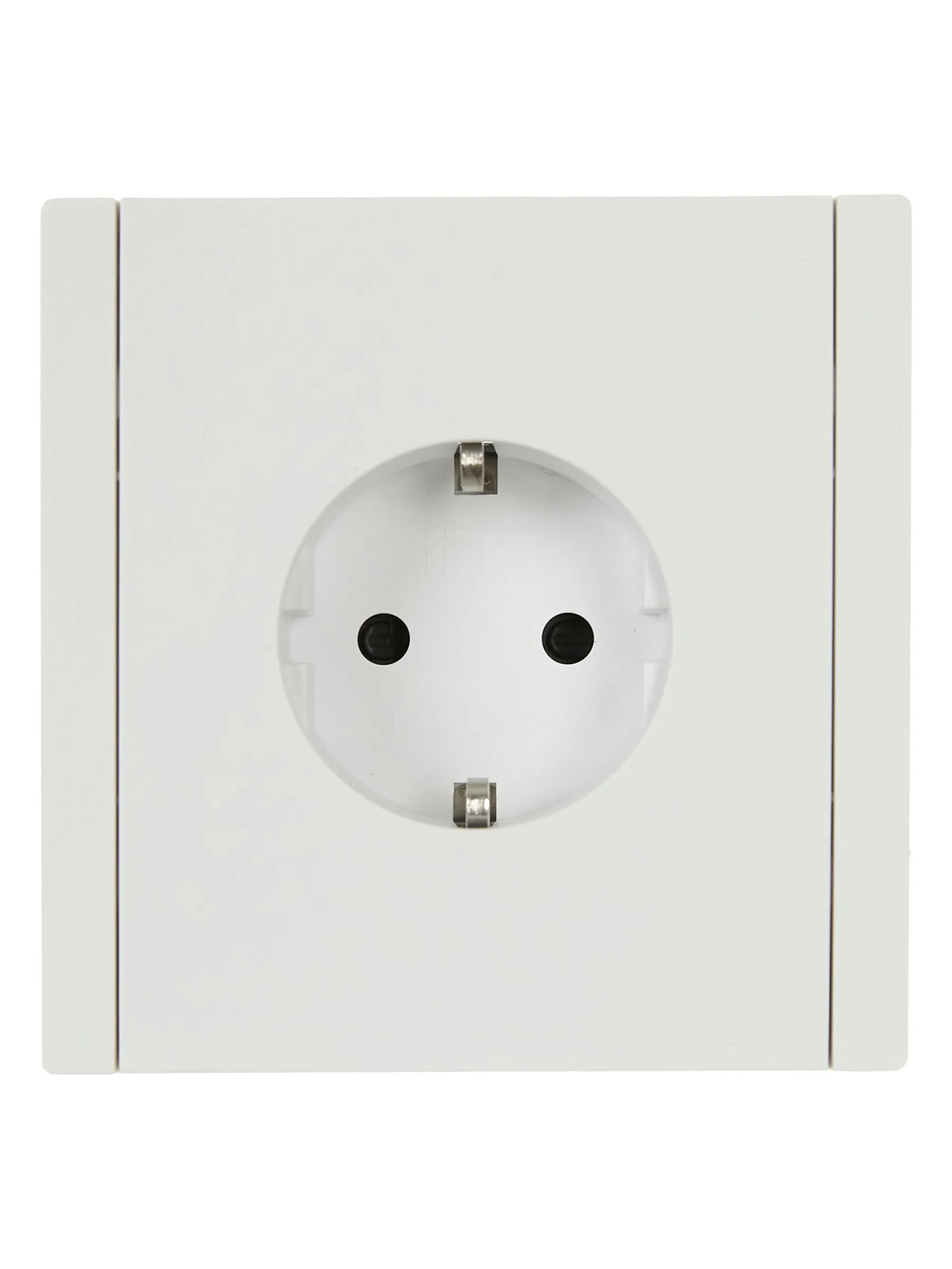FORTE&PIANO Розетка 1-местная с заземлением с защитными шторками безвинтовое крепление 16А FP213 белый IEK - Фото 4