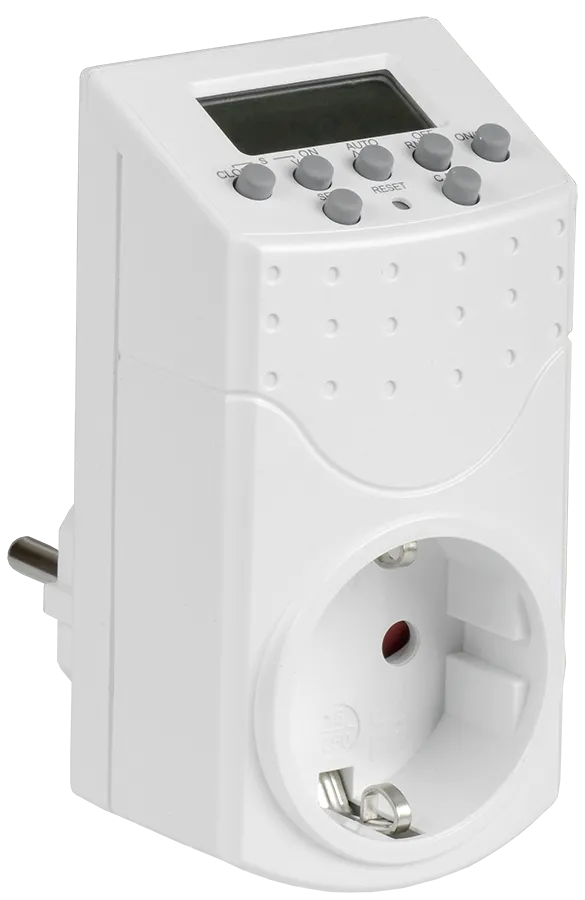 Розетка-таймер электронный РТЭ-1 1мин 7дн 140on/off 16А IP20 IEK