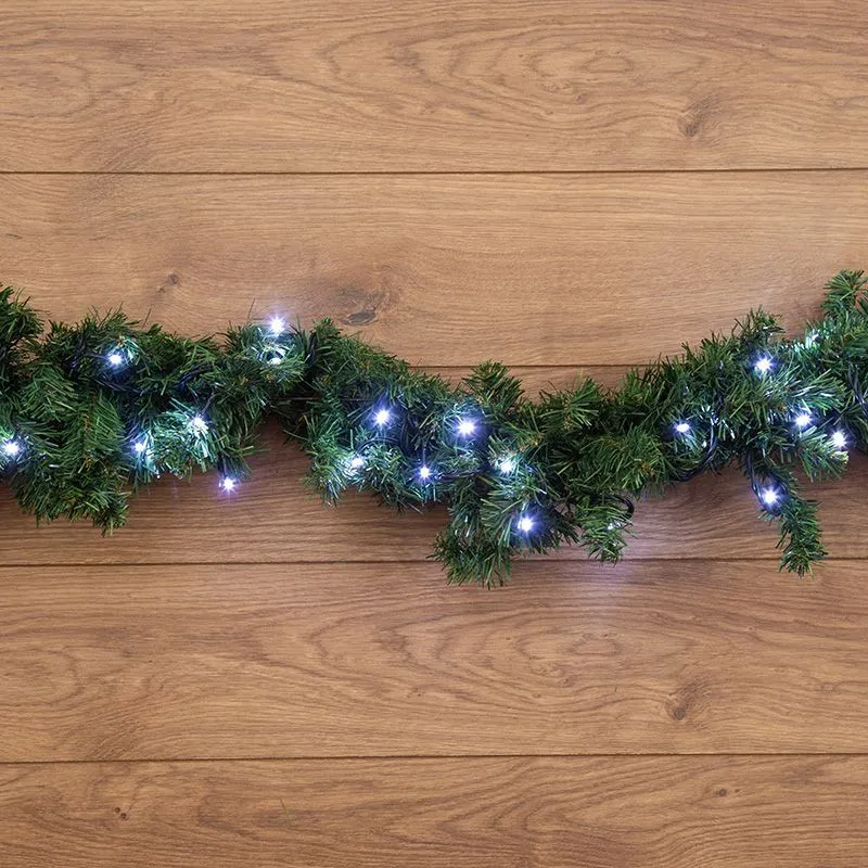 Еловый шлейф 2,7м, диаметр 26см, теплое белое свечение 80 LED NEON-NIGHT 307-117