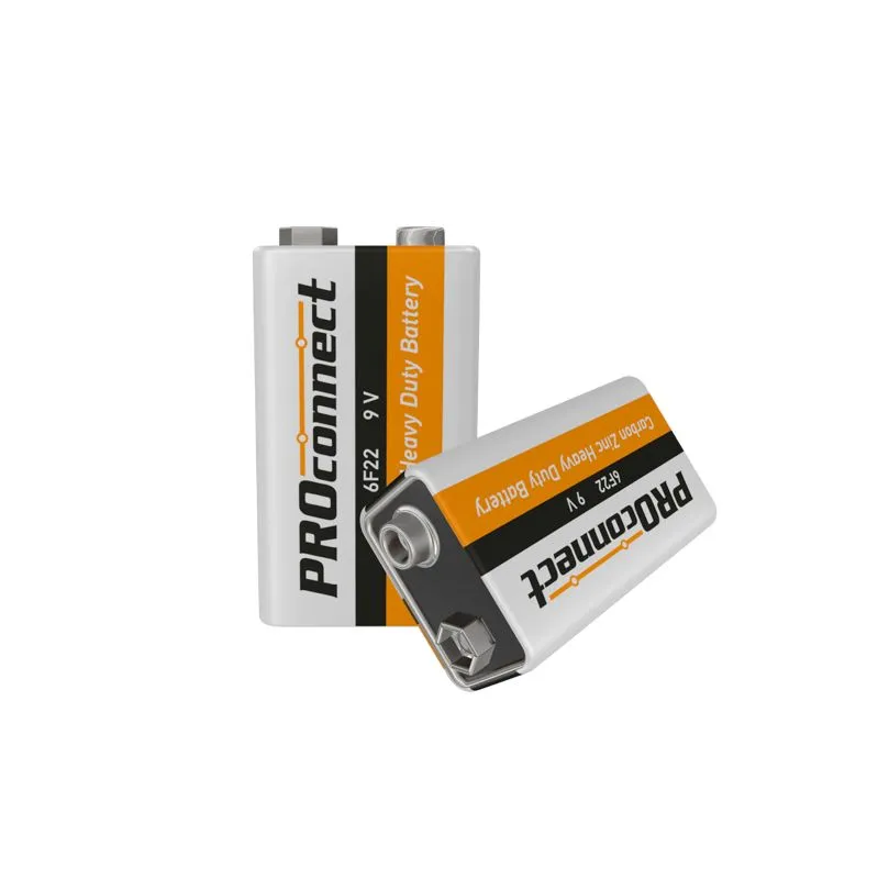 Батарейка солевая 6F22 «Крона» 9В, 1 шт, термопленка PROconnect - Фото 3