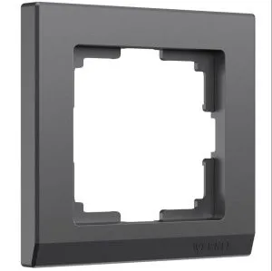 Рамка на 1 пост Stark (графит матовый),Werkel W0011864