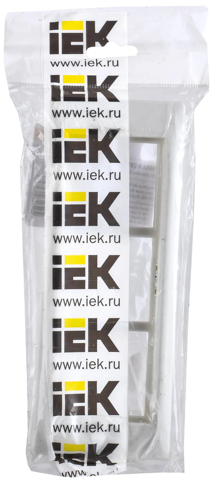 PRIMER Рамка и суппорт на 6 модулей 60мм для кабель-каналов 80х40 и 150х60 белый IEK - Фото 2