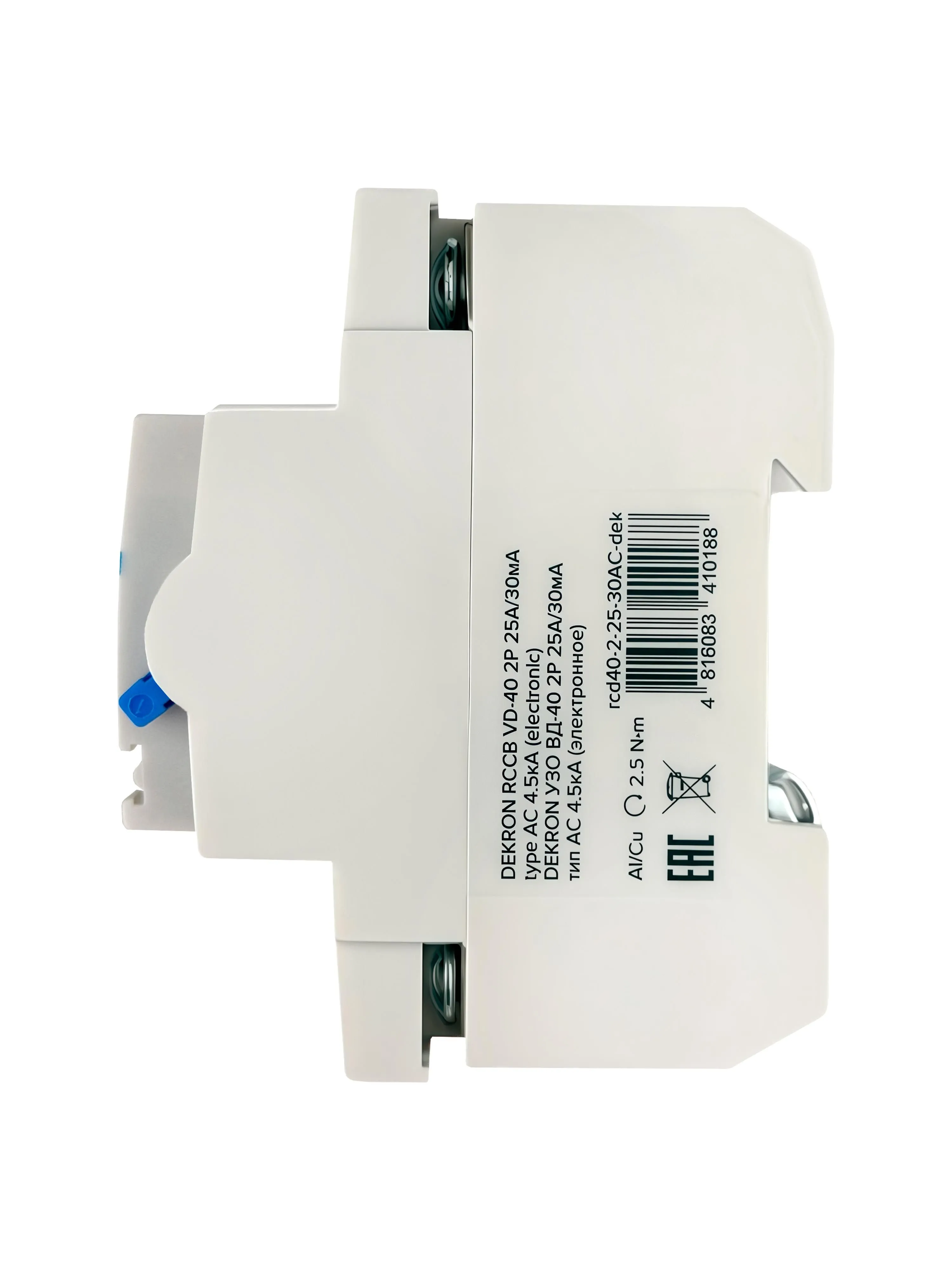 Устройства защитного отключения УЗО ВД-40 2P 25А/30мА тип АС 4.5кА - Фото 4