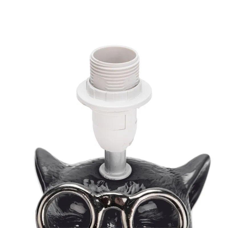 Светильник декоративный "Кот в очках", цоколь Е14, 40Вт, черный REXANT - Фото 4