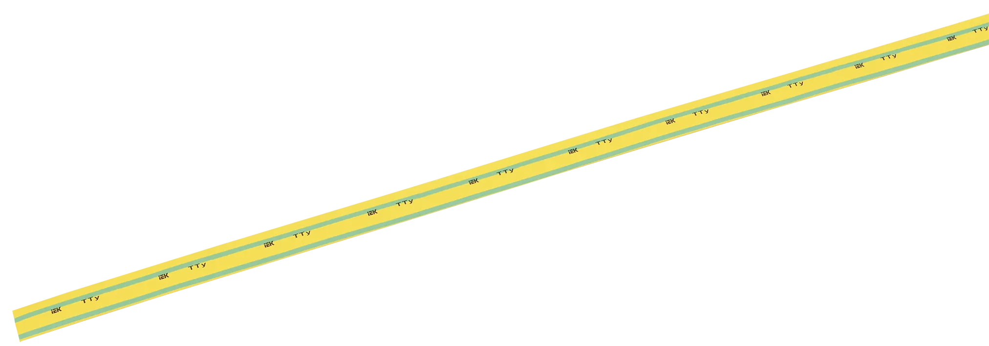 Трубка термоусадочная ТТУ нг-LS 10/5 желто-зеленая (1м) IEK UDRS-D10-1-K52