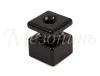 Изолятор фарфоровый квадратный для монтажа витой электропроводки, размеры: 20х20х25мм, цвет - черный GE80025-05