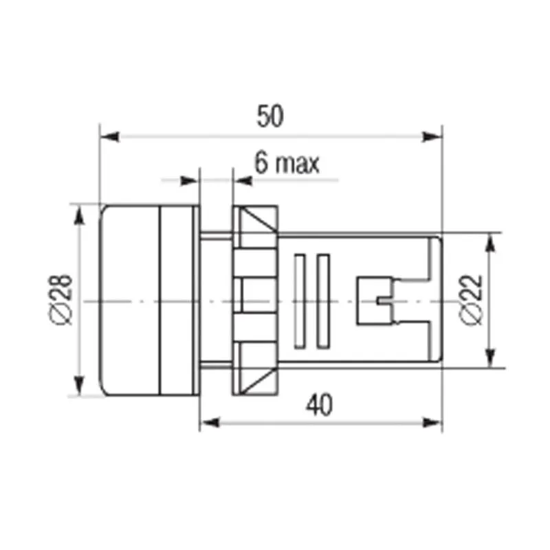 Матрица светодиодная AD22-230 В белая - Фото 5