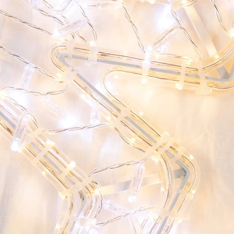 Светодиодная фигура Звезда 80 см, 80 светодиодов, с трубой и подвесом, цвет свечения теплый белый/белый NEON-NIGHT - Фото 3