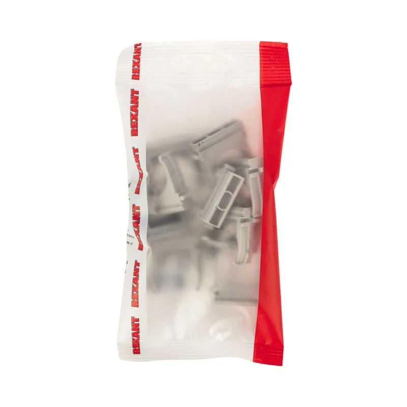 Крепеж-клипса для трубы ø25мм серая (10 шт/уп) REXANT - Фото 3