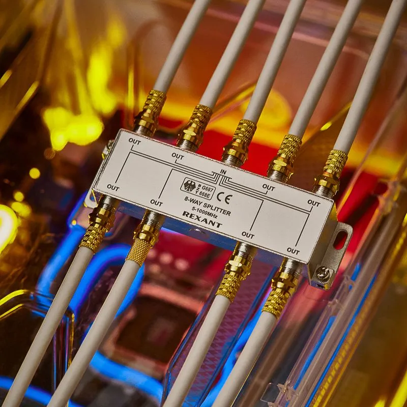 Делитель ТВх8 под F-разъем, 5-1000МГц REXANT - Фото 2