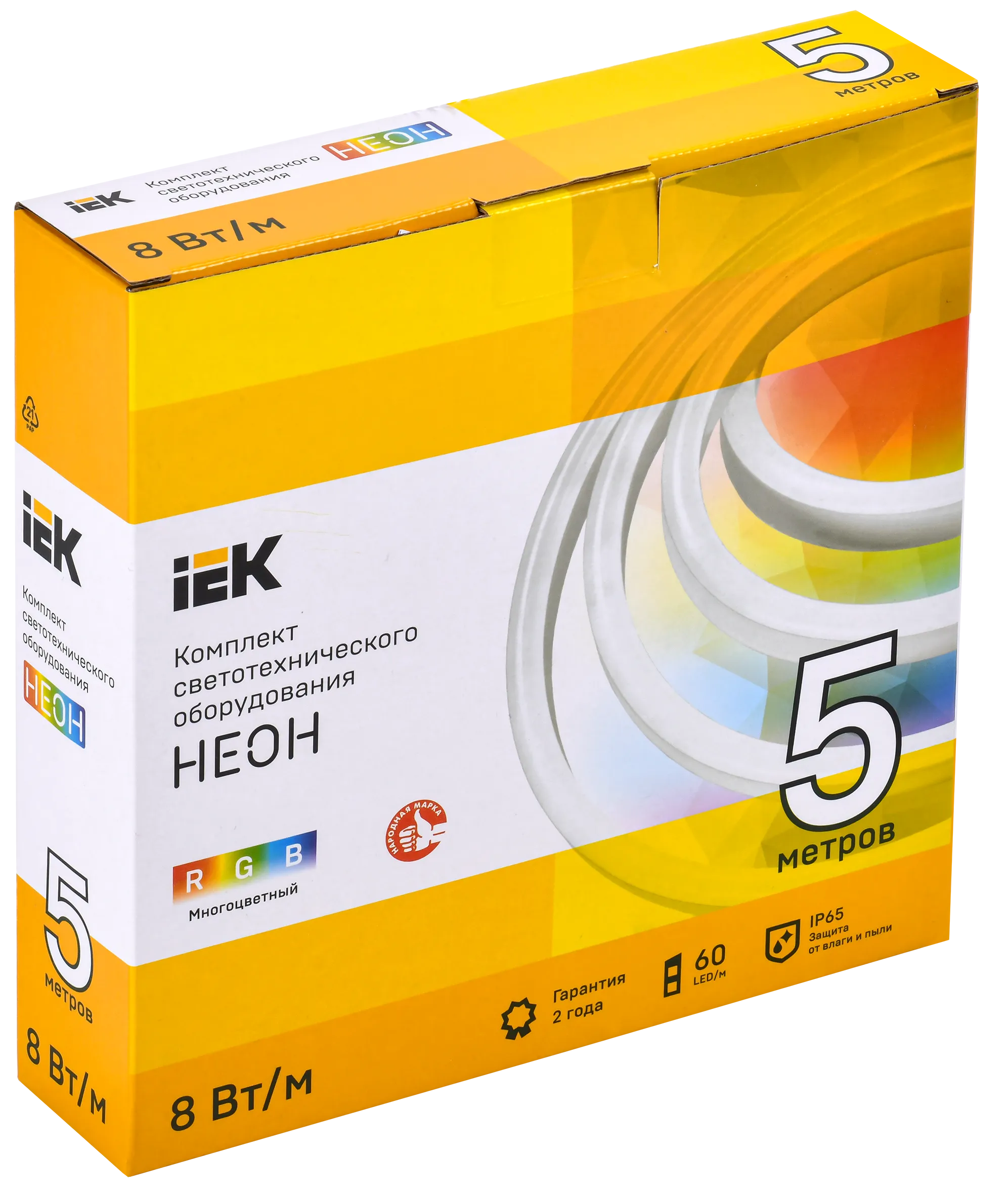 Комплект светодиодной подсветки "Неон" (лента LED 5м LSR5-5050RGB60-8-IP65-220В + драйвер) IEK