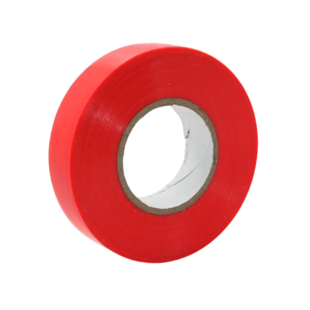 Изолента ПВХ 0,18х19мм, 20м профессиональная красная (5шт/уп) DEKRON 1006-0005