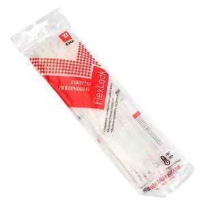 Хомут P6.6 стандартный (б), 4.8x250 (50шт) FlexLock plc-fl-ctsw-4.8x250-r