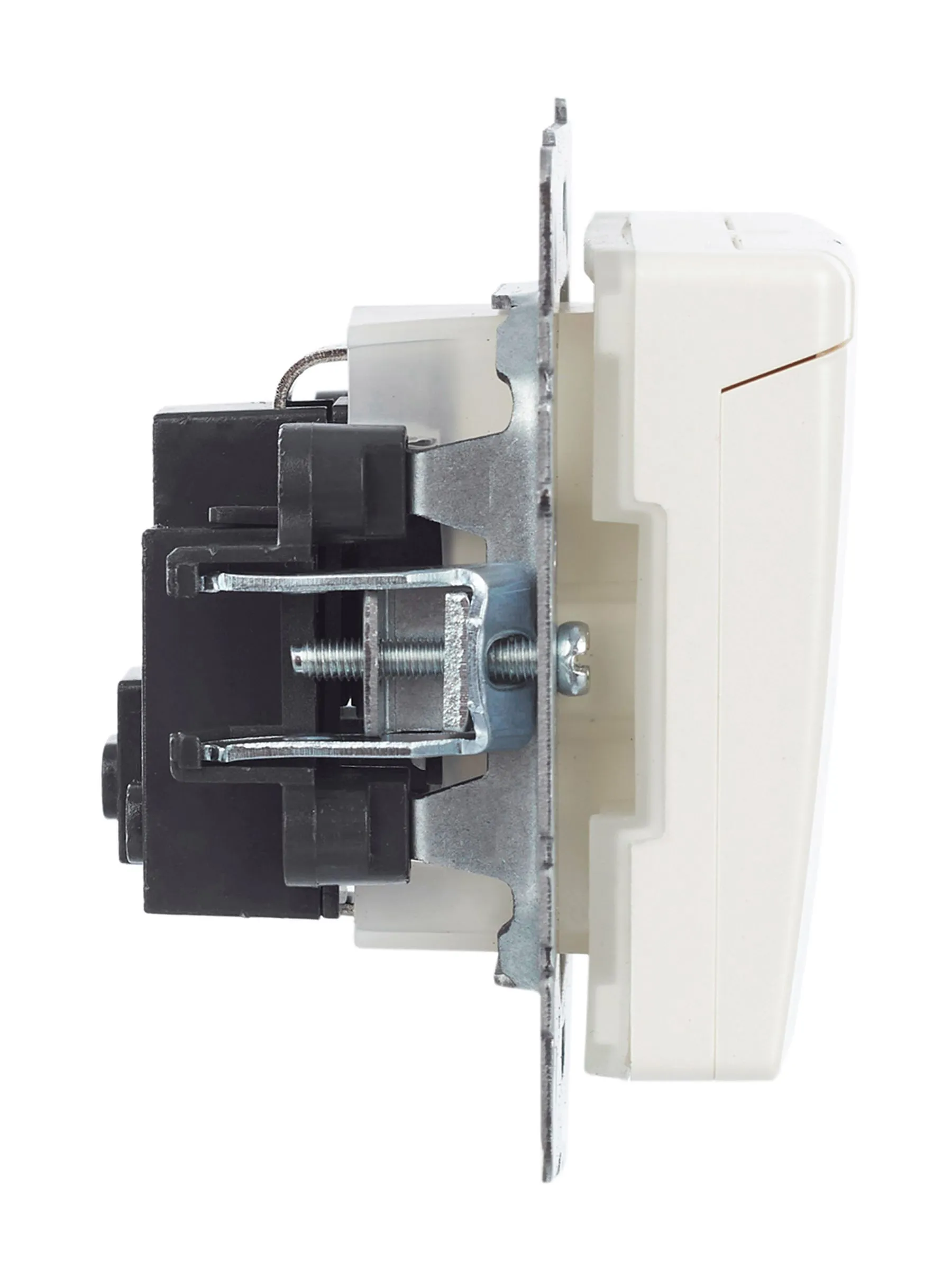 BRITE Розетка 1-местная с заземлением с защитными шторками и крышкой 16А IP44 РСбш10-3-44-БрЖ жемчуг IEK - Фото 9