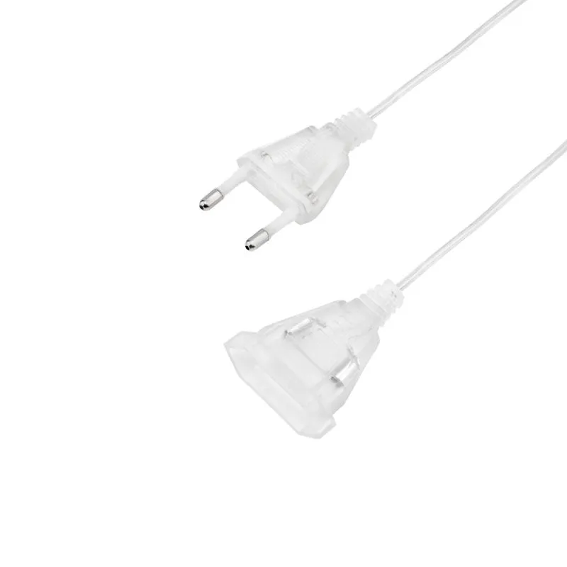 Удлинитель для домашних гирлянд 3 м прозрачный ПВХ - Фото 3