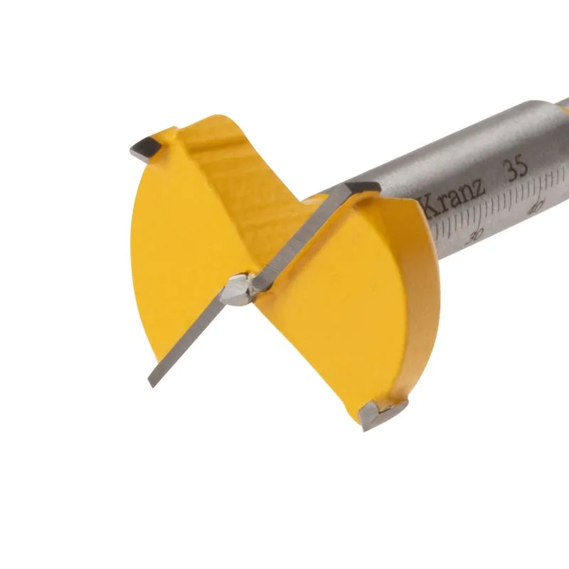 Сверло Форстнера по дереву, 35мм, цилиндрический хвостовик KRANZ - Фото 4