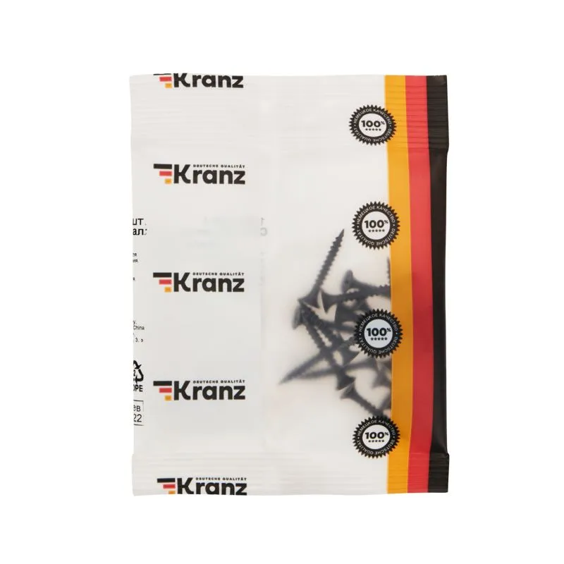 Саморез гипсокартон-металл KRANZ 3.5х25, пакет (20шт.) - Фото 3