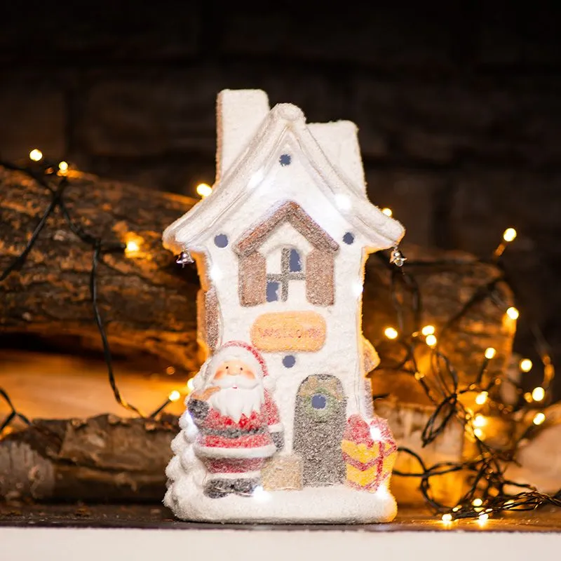 Керамическая фигурка Белый домик 15,7х11,7х28,4 см - Фото 2