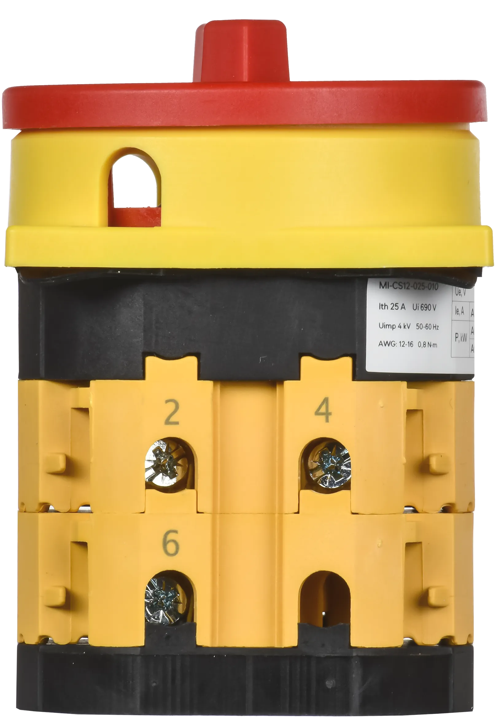 Переключатель кулачковый закрытая рукоятка аварийная 25А схема 10 IEK - Фото 5