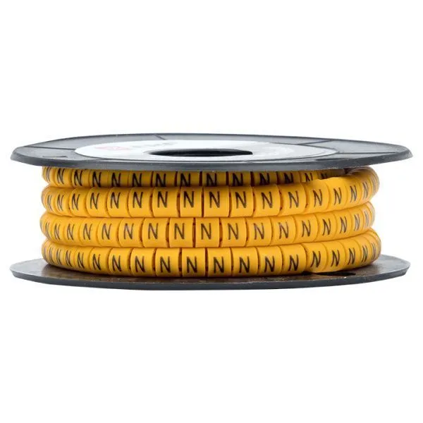 Маркер кабельный 1,5 мм2 "N" (1000 шт.) (ЕС-0) EKF