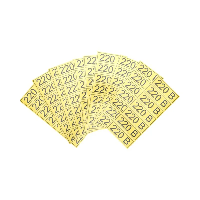 Наклейка знак электробезопасности «220 В» 35х100мм 70 шт. REXANT