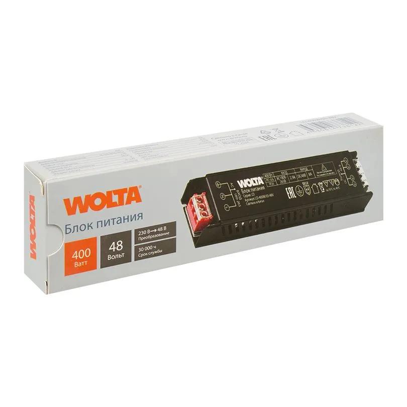 Блок питания WOLTA LD-400W/03-48V 400Вт 48В IP20