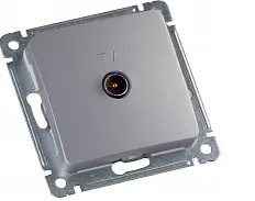 MASTER серебро Розетка TV РСТВ-401-06 РСТВ-401-06