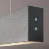 Линейный светодиодный подвесной двусторонний светильник 53см 20W 4200K черная шагрень 101-200-40-53  a046088