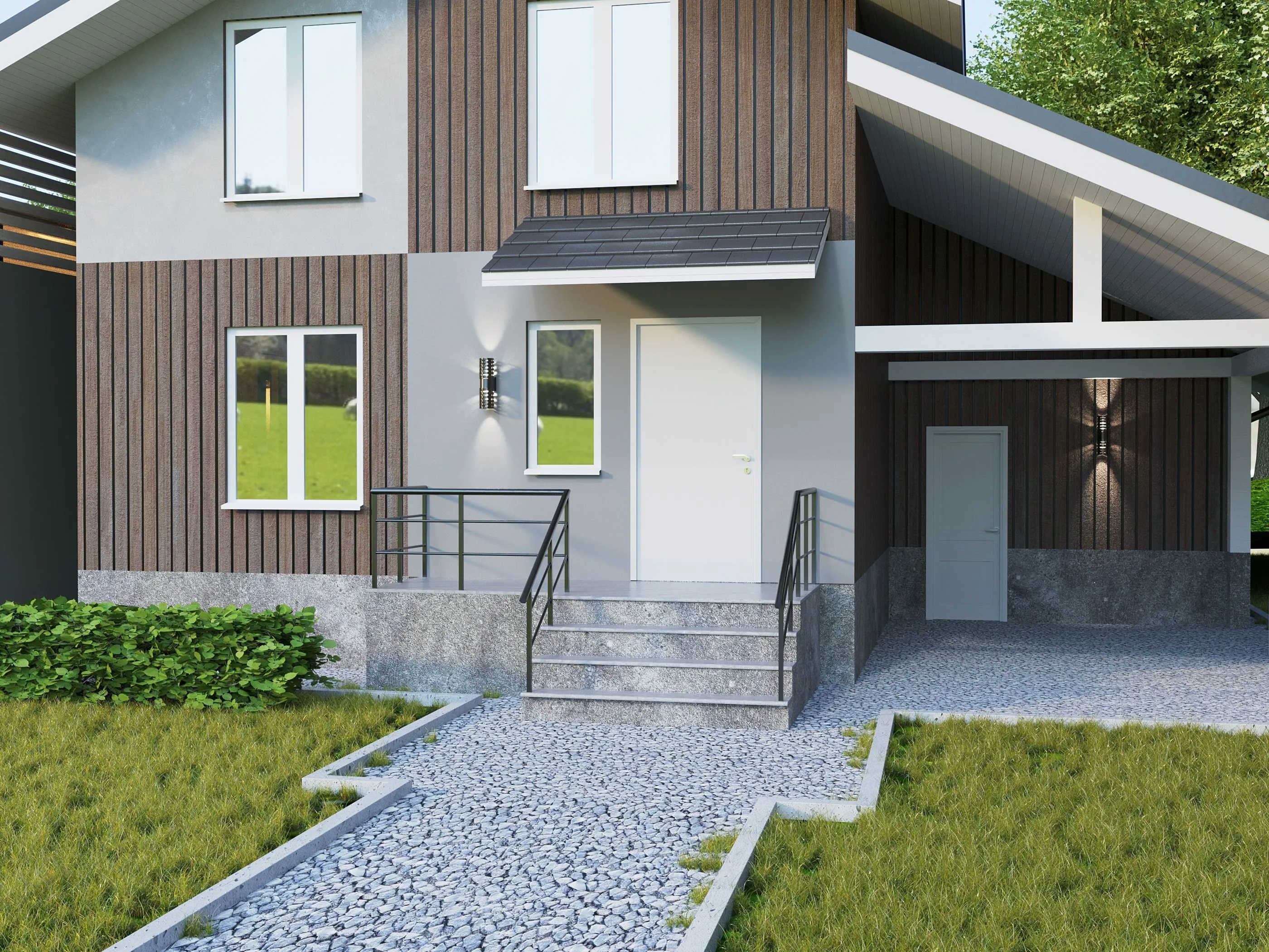 LIGHTING Светильник уличный светодиодный 5102 настенный 10Вт 4000К IP54 черный IEK - Фото 4