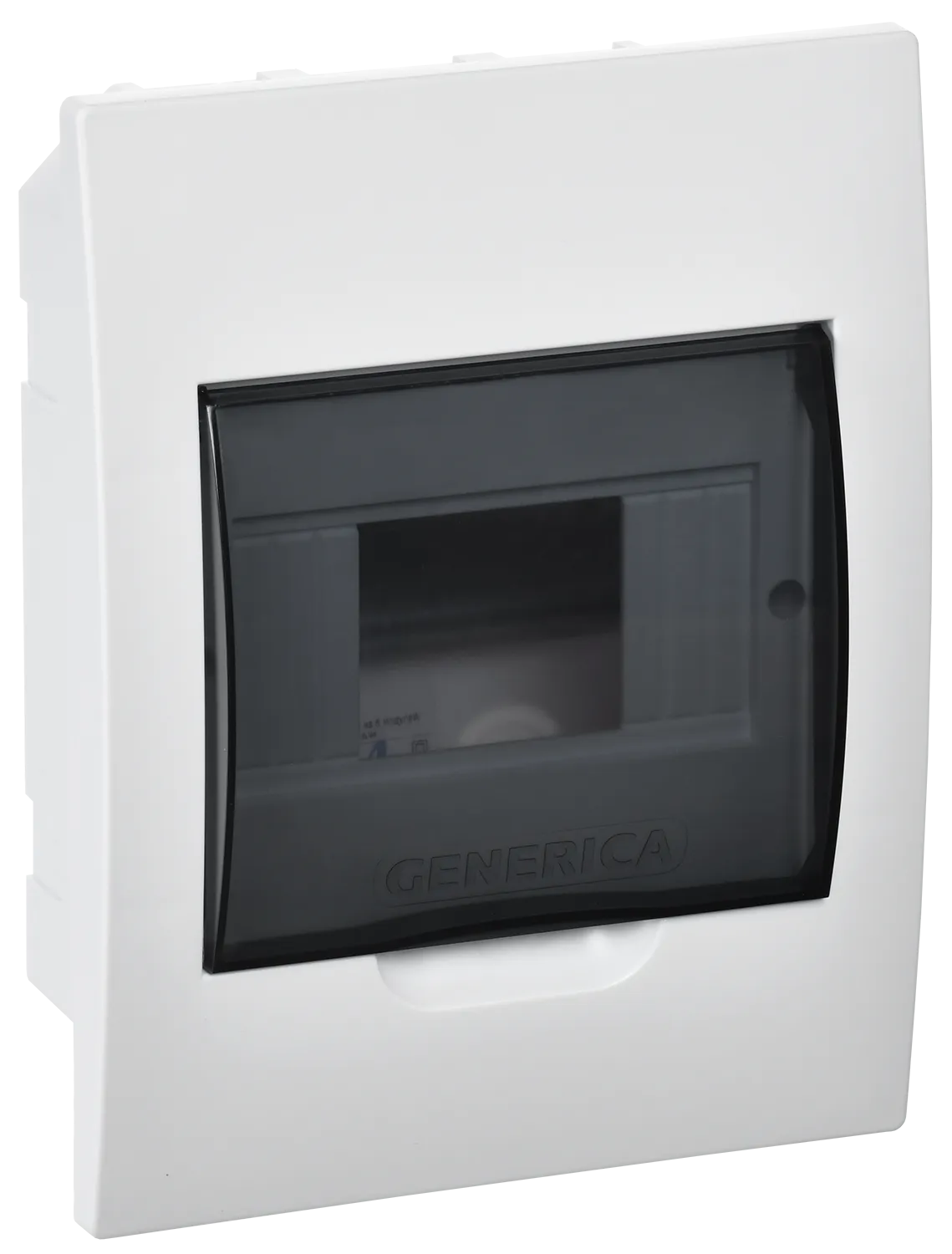 Корпус пластиковый ЩРВ-П-6 черная прозрачная дверь IP41 GENERICA MKP12-V-06-41-G