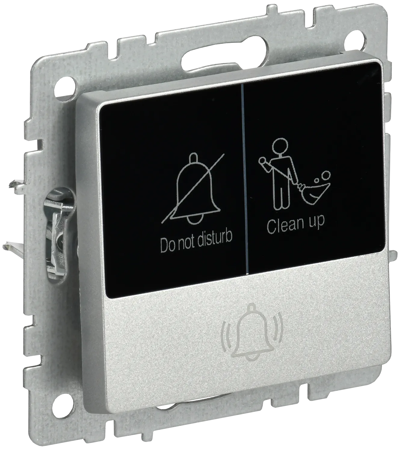 BRITE Кнопка звонка с индикацией для отелей 10А ВС10-1-9-БрА алюминий IEK BR-V14-2-10-K47