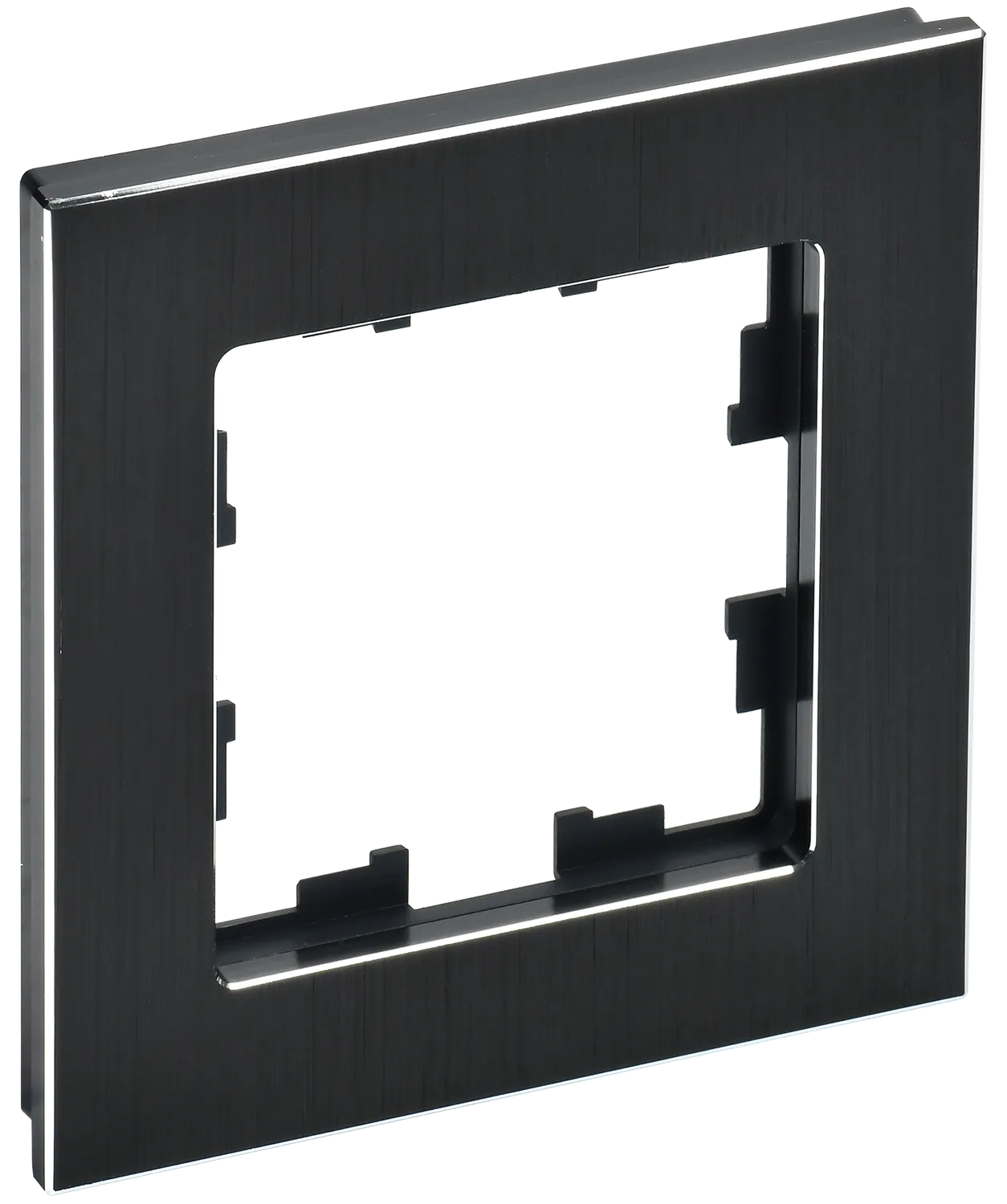 BRITE Рамка 1 -местная РУ-1-1-БрЧ металл черный IEK