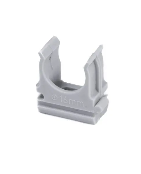 Крепеж-клипса Ø 16 цвета: серый (100шт/уп) DEKRON