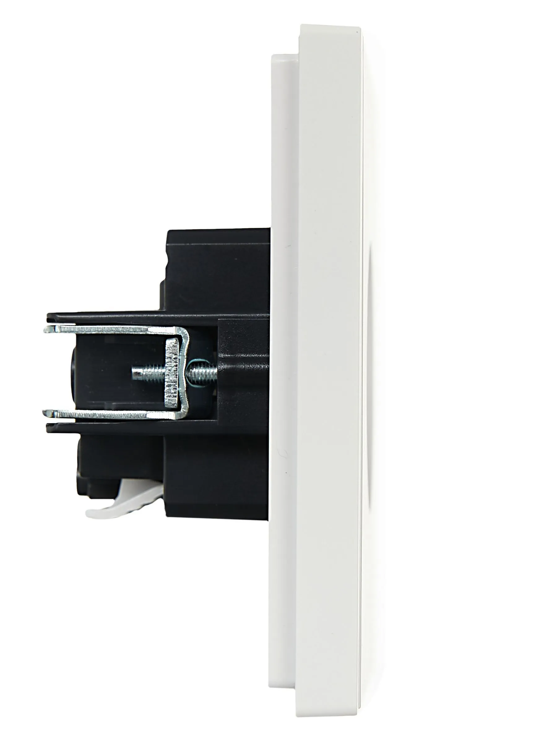 FORTE&PIANO Розетка 1-местная с заземлением без защитных шторок безвинтовое крепление 16А FP214 белый IEK - Фото 3