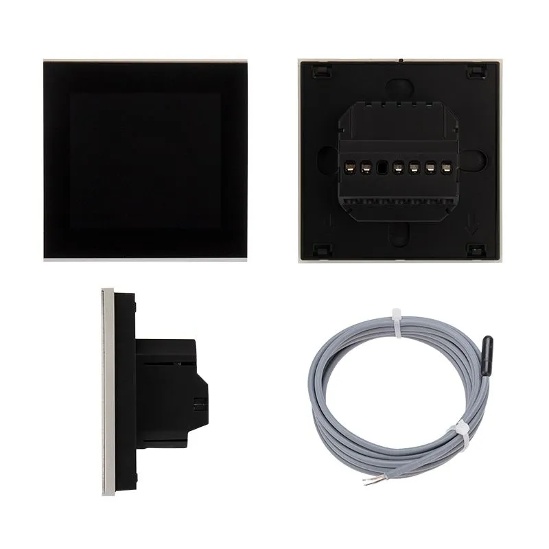 Терморегулятор сенсорный программируемый R300B черный REXANT - Фото 2