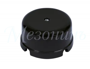 Коробка распределительная фарфоровая D80мм, h43мм, IP20, цвет -черный, ТМ "МЕЗОНИНЪ" GE70236-05 GE70236-05