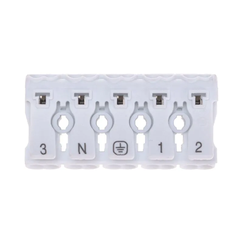 Клемма пружинная соединительная КСП 5-полюсная с монтажными ножками (50 шт./уп.) REXANT - Фото 2