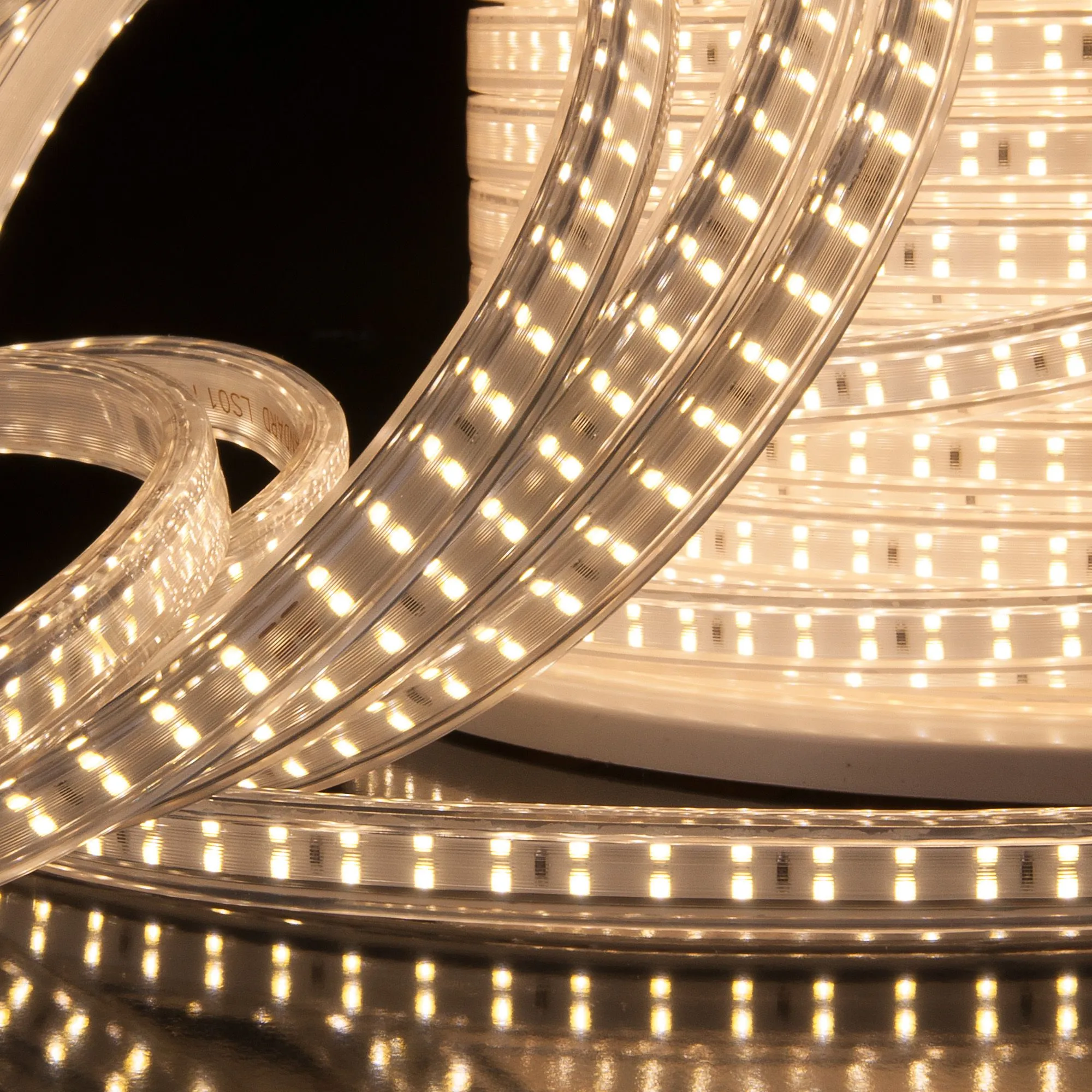 Лента светодиодная 220V 18W 180Led 2835 двухрядная IP65 дневной белый, 50 м Elektrostandard - Фото 2