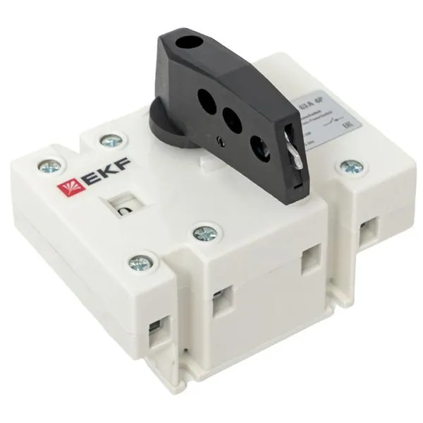 Рубильник-выключатель 63A 4P c рукояткой управления для прямой установки PowerSwitch EKF - Фото 7