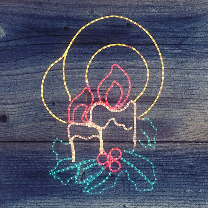 Фигура "Две свечи", размер 100*75 см  NEON-NIGHT