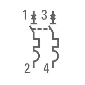 Авт. выкл. 2P 50А (C) 4,5kA ВА 47-63 EKF