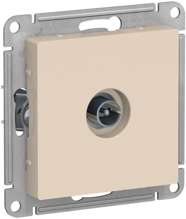 Розетка телевизионная TV AtlasDesign коннектор механизм беж. SE ATN000293