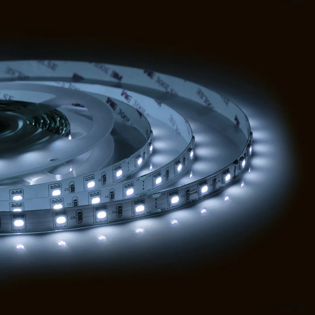 Светодиодная лента 24В, 14,4Вт/м, smd5050, 60д/м, IP20, 800Лм/м, ширина подложки 10мм, 5м, х/б, 6500 00-340
