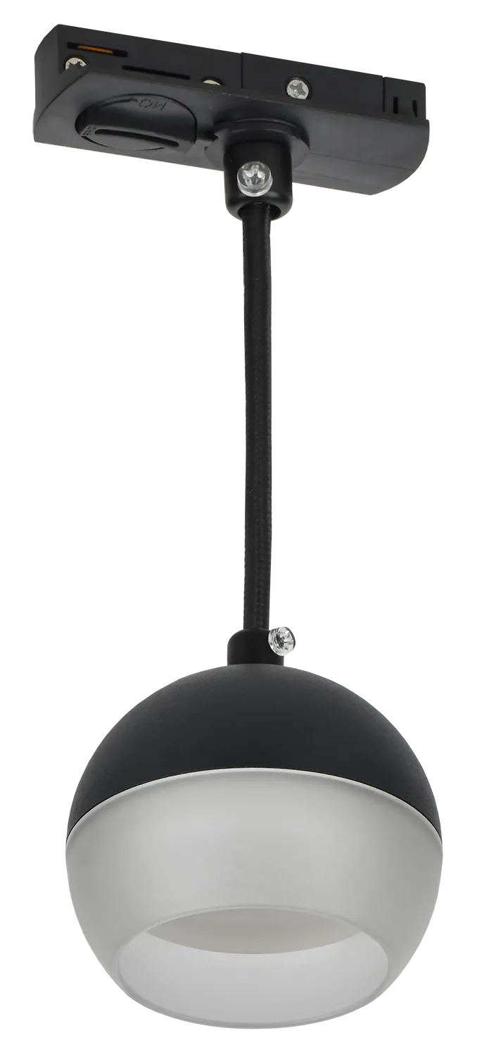 LIGHTING Светильник 4119 декоративный трековый подвесной под лампу GX53 черный IEK