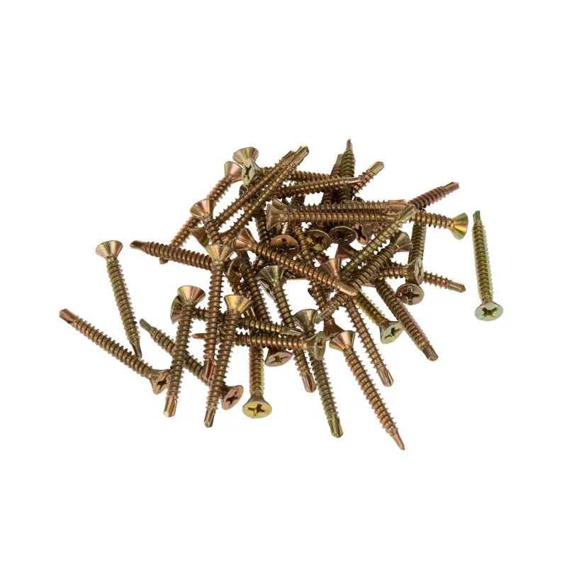 Саморез оконный сверло 3,9х35мм, желтый цинк, короб (500 шт/уп) KRANZ - Фото 5