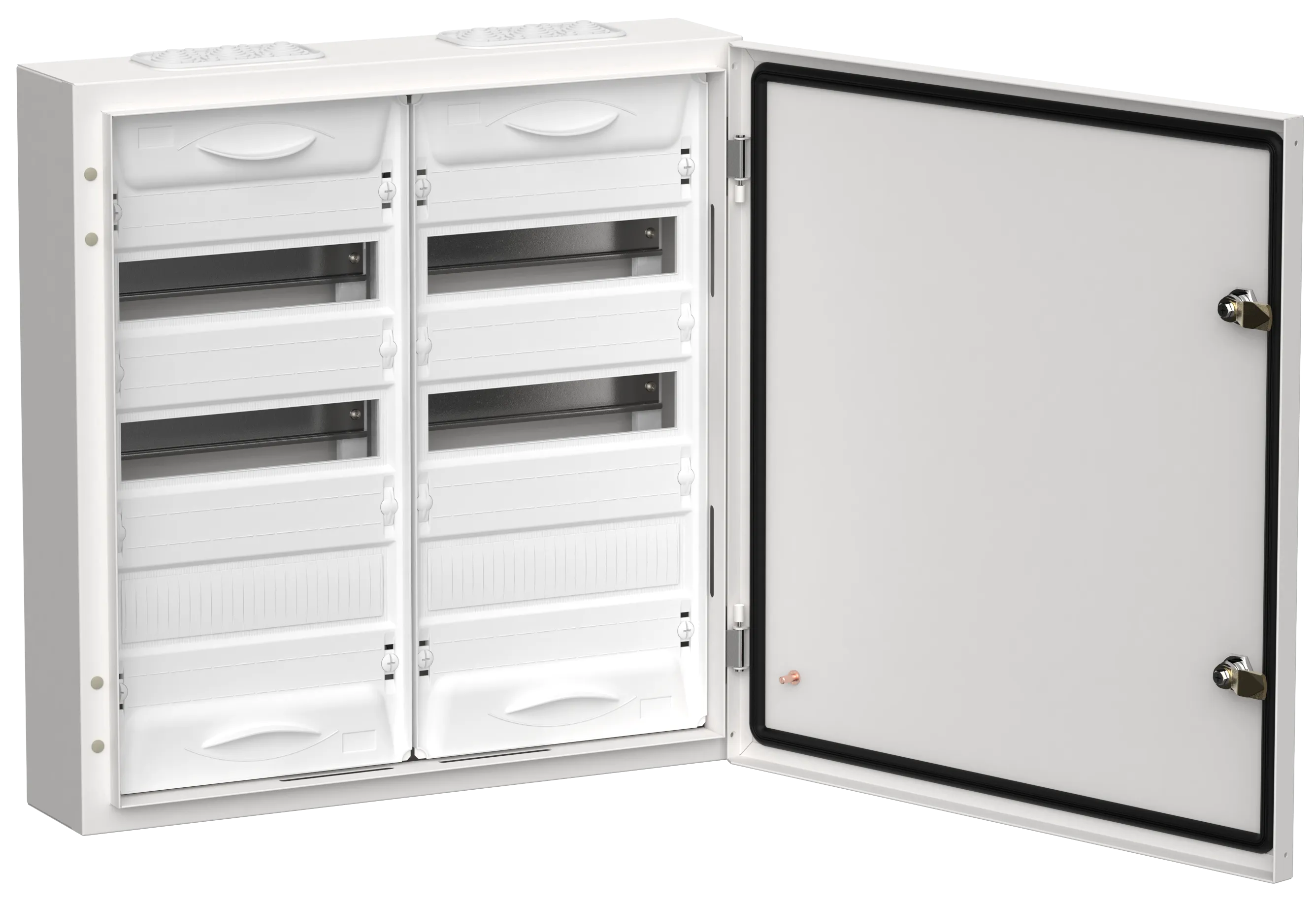 TITAN 5 Корпус металлический ЩРн-72 (2х36) 585х570х140мм IP54 белый (одна дверь) IEK TI5-50-N-2X036-54