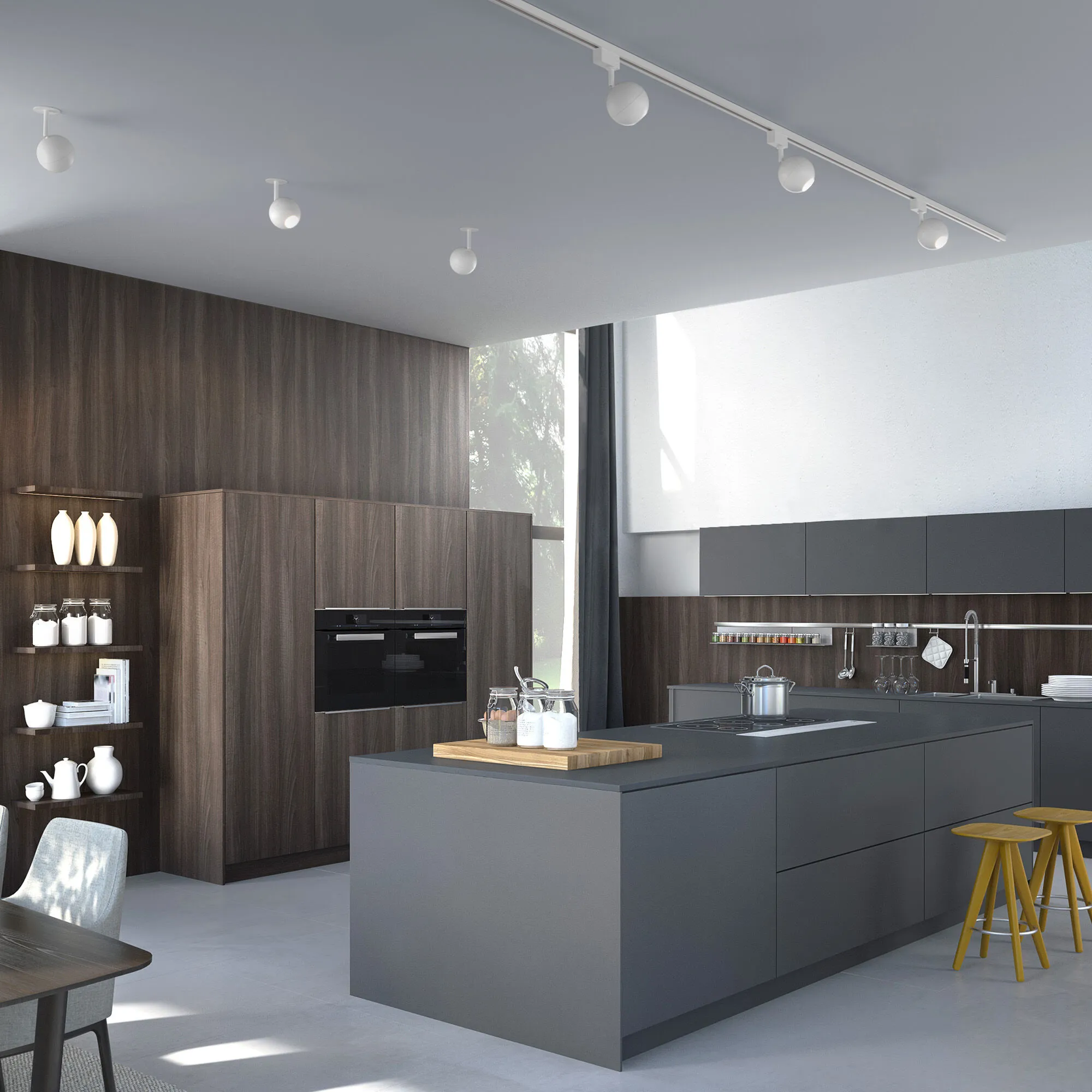 Светильник светодиодный трековый для однофазного шинопровода Ball Белый 12W 4200K LTB77 Elektrostand - Фото 2